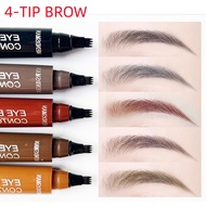 5 Colors Eyebrow Tattoo Pen Waterproof 4 Points Eyebrow Pen Long Lasting Liquid Brow Pencil