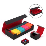 Card Deck Boxes Holds 550+ PU Leather Storage Organizer Case Holder Magnetic Deck Box Case Protector