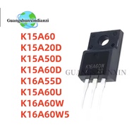 5PCS 100% New K15A20D K15A50D K15A60D K15A60U K15A60 K16A60W K16A55D K16A60W5 TO-220F Original Best 