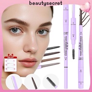 24h Shipping 【gift】USHAS Double-headed Eyebrow Pencil With Built-in Eyebrow Brush And Eyebrow trimme