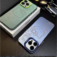 HP HelloKitty Csing Silver Color Mtte Premium Silver nti Jtuh Hrd Cse For Vivo Y17S V40 Lite Y19S 22