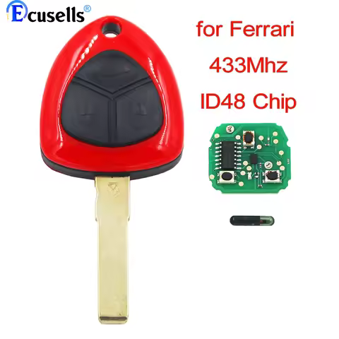 Keyless Entry Smart Remote Key Fob 3 Button 433MHZ with ID48 Chip for Ferrari 458 ITALIA CALIFORNIA 