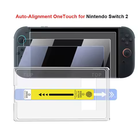 Auto-Alignment OneTouch for Nintendo Switch 2 Tempered Glass Screen Protector Gaming Accessories Ult