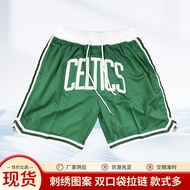 Men Boston Celtics Basketball Shorts (with Pockets)
