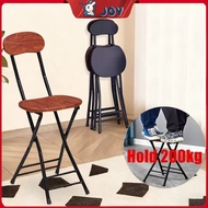 【JY】Portable Folding Chair Metal Frame Foldable Backrest Stool Chair Dining Chair Kerusi Lipat Solat