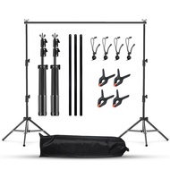 RENM Photography Backdrop Stand Adjustable Photo Studio Video Background Support System 2MX3M 2.6MX3