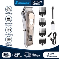 SHINON S-199 Alat Potong Rambut / Rambut Hair Clipper Original / Hair Clipper / Alat Cukur Rambut Elektrik / Bergas Rambut / Mesin Cukur Kumis Jenggot Rambut Kepala