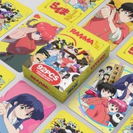 HZ การ์ดอวยพรอะนิเมะ Genma Ranma 92 ชิ้น / เซต มี 1/2 Saotome Akane Tendo รวมสติ๊กเกอร์โลโม่ ZH