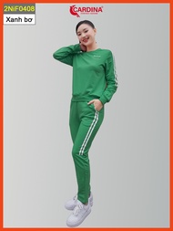 Bộ Đồ Thu Đông Nữ 𝐂𝐀𝐑𝐃𝐈𝐍𝐀 Chất Nỉ Cao Cấp Dáng Thể Thao Năng Động 2NIF04