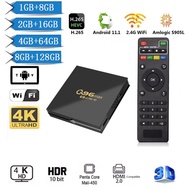 Genuine Q96 MAX Smart TV Box, Android 11, Amlogic S905,2. 4G,Quad Core, 4K, HD Set Top Box, Media Player, H. 265,8G,128G Home Th EKA6