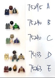全新, 只限郵寄, 包本地郵, 詳見內容LEGO Star Wars Minifigures 75295, 75240, 75133, 75263, 75262, 75134, 75321, 7526