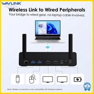 WAVLINK USB C Docking Station Dual Monitor 10-in-1 Wireless USB C Hub Adapter with 4K&1080P HDMI 100