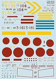 Print Scale 48-164 - 1/48 - Wet Decal for Mitsubishi Zero A6M2 - A6M3 Part 1