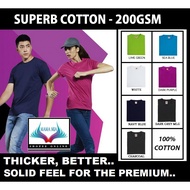 Superb Cotton ~ T-shirt Round Neck Tebal - OREN SPORT T-Shirt CT71