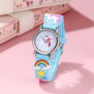 Cartoon Children's Watch Unicorn 3D Three-Dimensional Pattern Soft Silicone Tape Boys Girls Kinderga