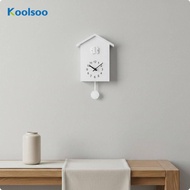 [Koolsoo] Cuckoo Wall Clock Hourly Chime Pendulum Cuckoo Clock Cute Design for Living Room