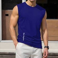 เสื้อกล้ามผู้ชายลำลองพิมพ์ตัวอักษรคอกลม, อเนกประสงค์สำหรับฤดูร้อน เสื้อกล้ามผู้ชาย เสื้อกล้ามผู้ชาย 
