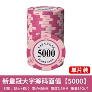 10pcs Clay Poker Chip Set Casino Coins Poker 40x3.3mm Metal Entertain Coins Dollar Monte Carlo Chips