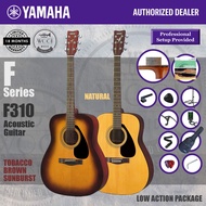 Yamaha F310 Beginner Acoustic Guitar Full Size 41" - Natural / T. Brown Sunburst (Guitar Package) EQ Acoustic Electric