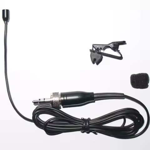 Professional WL185 Omnidirectional Lavalier Microphone for Sennheiser sk100 G1 G2 G3 G4 Wireless Bla