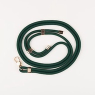 【手機背帶】草綠色手機掛繩 可調整掛頸/背帶兩用 (附掛繩夾片)