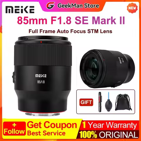 Meike 85mm F1.8 SE Mark II Full Frame Auto Focus STM Telephoto Portrait Lens for Sony E for Nikon Z‘