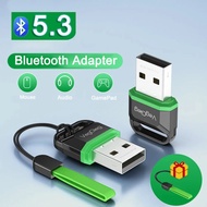 USB Bluetooth 5.3 Adapter Bluetooth Dongle Adaptador for Wireless Mouse Keyboard Music Audio Receive Laptop Bluetooth  5.1 5.0