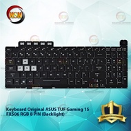 Original Laptop Keyboard ASUS TUF Gaming 15 FX506 RGB 8 PIN Backlight