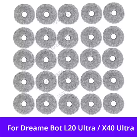Mop Cloth For Dreame L20 Ultra / L30 Ultra / X20 Pro L10s Pro Ultra X40 Ultra / X40 Pro / S30 Pro Va