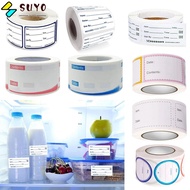 SUYO Food Storage Label Kitchen Food Freezer Refrigerator Date Content Label