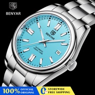 BENYAR Original 2022 new jam tangan lelaki luxury automatic watch 10Bar waterproof men watch stainless steel mechanical watch 手表 BY-5185