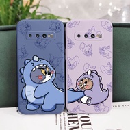 Creative Dinosaur Baby Phone Case For Samsung Galaxy S10 S10E Plus Soft Cover S9 Plus Comfortable Feel