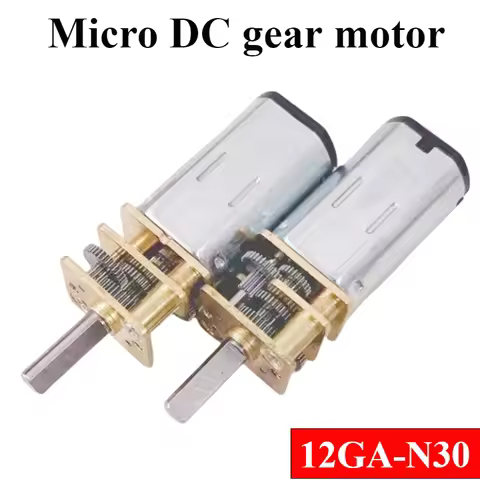 1Pcs N30 DC 3V 6V 12V Micro Metal Gear Motor Gear Wheel Gear Motor 20/40/52/67/80/95/133/200/285/400
