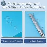 [PANDAB] 1PCS A4 Perforated Folder Candy-Colored Transparent O-shaped 2-hole, 3-hole, 4-hole Waterpr
