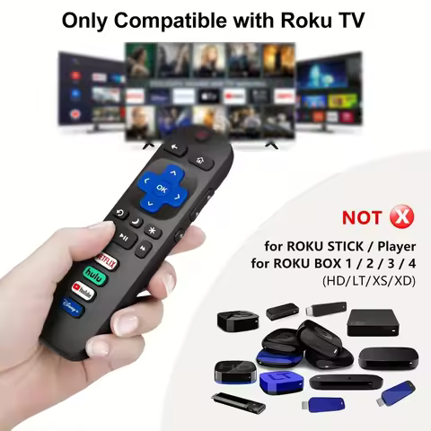Remote Control for Roku TV Compatible with TCL Roku/Hisense Roku/Onn Roku/Philips Roku Smart TV NOT 
