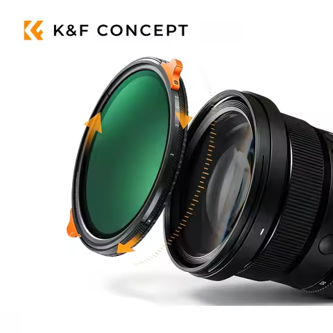 K&F CONCEPT 2-in-1 Filter Variable ND2-32+CPL Filter (Nano-X) True Color No Black X Cross Nano Coati