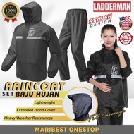 LADDERMAN Rain Coat Set Baju Hujan Motor Lelaki Perempuan Men Jaket Hujan Rainsuit with Pants Waterproof Jacket Raincoat