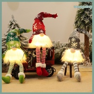 [WX] Christmas Gnome Pendant with Warm White LED Lights Long Beard Christmas Gnome Home Tabletop Dec