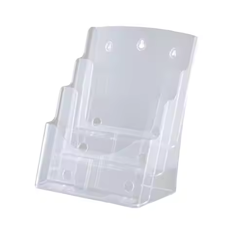 Acrylic Brochure Holder Clear Literature Holder Flyer Holder Pamphlet Holder for Menu Magazines Docu