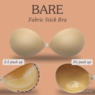 BARE - Fabric 3D Stick on Bra No Push up and 3.5 Push Up Padding options