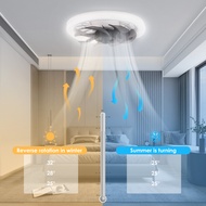 Household Ceiling Fan With Light | Receptacle Fan With Adjustable Light And Remote Control Embedded Ceiling Fan | Modern Socket Fan With RGB Light | Bedroom Color Temperature Changing Ceiling Fan, Household