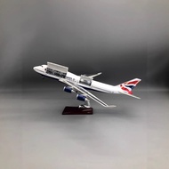47CM Airplane Model B747 British Airplane Flip Airplane Opener Simulation Static Airplane Model