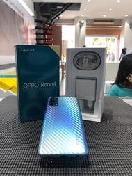 HP handphone Oppo Reno 4 Second Bekas Fullset