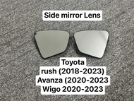 Side mirror Lens Toyota Wigo 2020-2023 Toyota rush 2018-2023 Toyota avanza 2020-2023 PER SIDE
