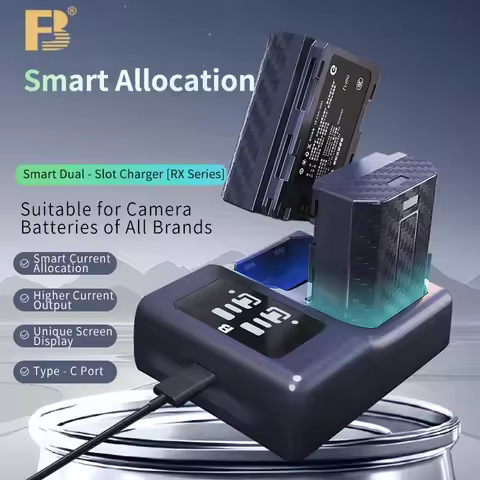 FB NP W126 W126S Dual Slot USB Battery Charger for Fujifilm Camera XS10 XT30 II XA7 XA5 XA3 XT200 X1