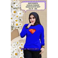 KATUN SUPER WOMAN LONG-SLEEVED WOMEN'S T-SHIRTS UK.M-XXL WOMEN'S TOP/ T-SHIRT/ LONG-SLEEVED T-SHIRT/