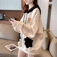 hoodie oversized hoodie crop top women hoodie kids Musim luruh gaya baru wanita hamil menutupi perut sweater wanita fesyen ibu fesyen fesyen fesyen fesyen jaket lengan panjang bertudung longgar