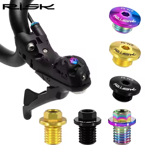 RISK Titanium Road Bike Bleed Bolts, Hose Locking Screw Parts for SHIMANO R7020, R8020, R8070, R8170
