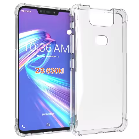 EUCAGR For Asus Zenfone 6 ZS630KL Air Cushion Shockproof Airbag Silicone TPU Soft TPU Back Cover Mat