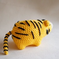 毛線娃娃手鉤禮物 手作玩偶 角落生物 老虎